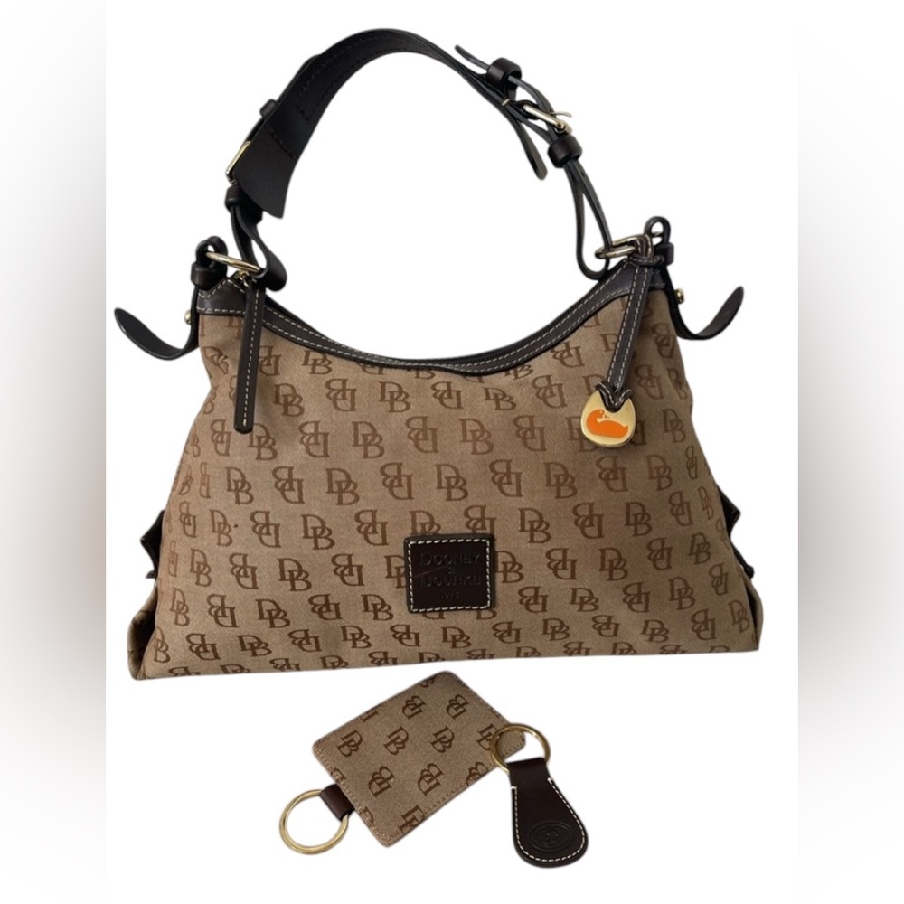 Dooney and Bourke TWOFER Monogram Shoulder Bag EUC
